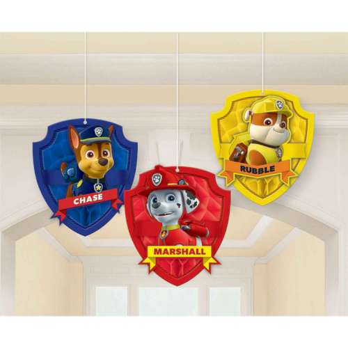 Paw Patrol Honeycomb Decorations - Click Image to Close